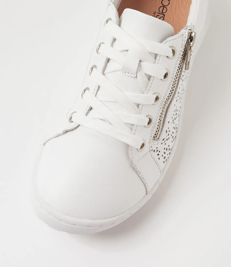 SUPERSOFT Timmi White Leather Sneakers