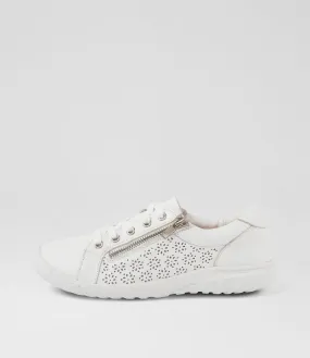 SUPERSOFT Timmi White Leather Sneakers