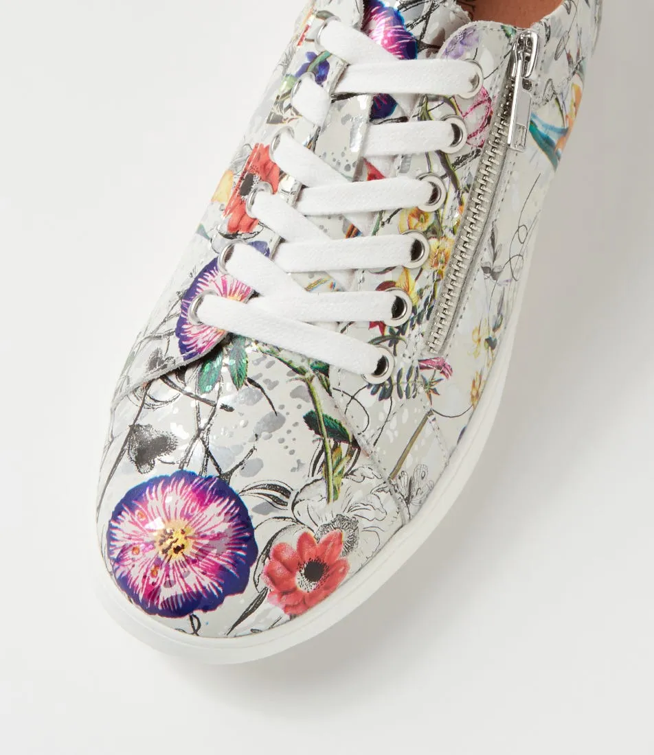 SUPERSOFT Zarala White Fields Leather Sneakers