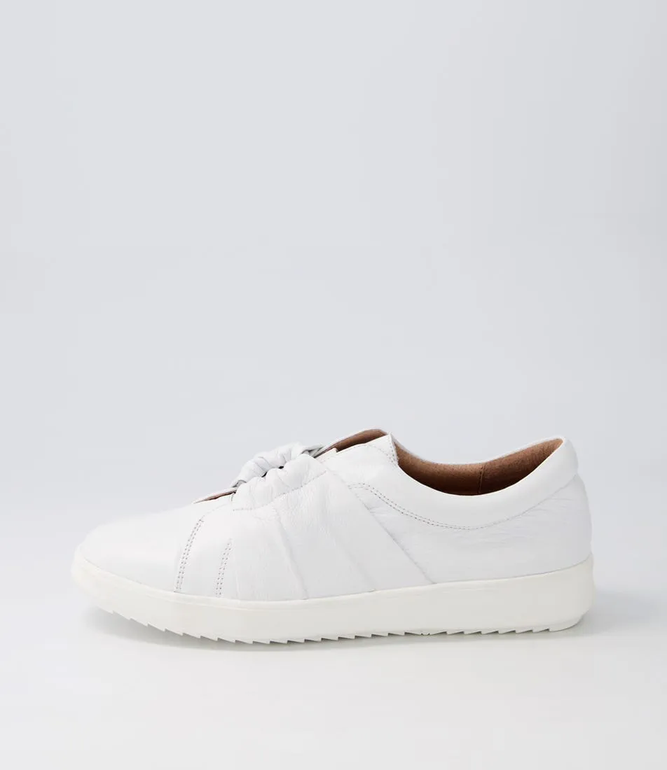 SUPERSOFT Zicci White Leather Sneakers