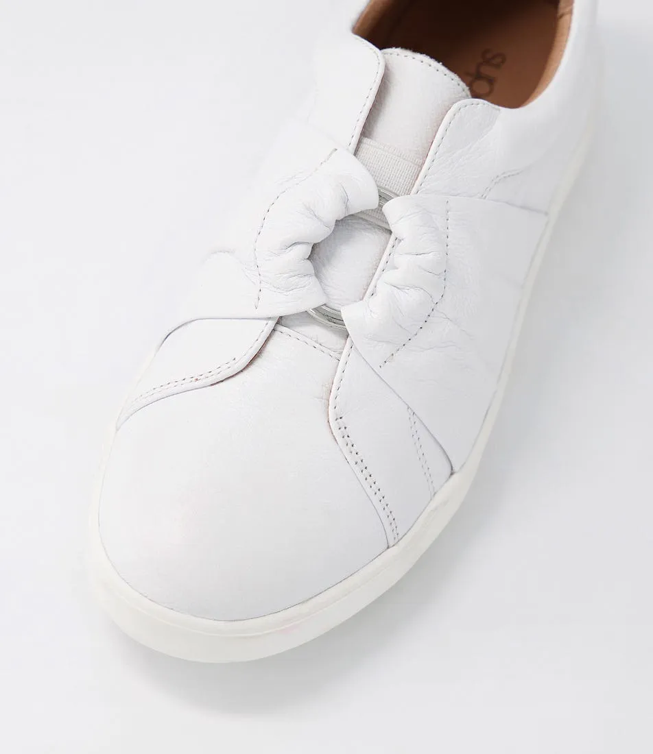 SUPERSOFT Zicci White Leather Sneakers