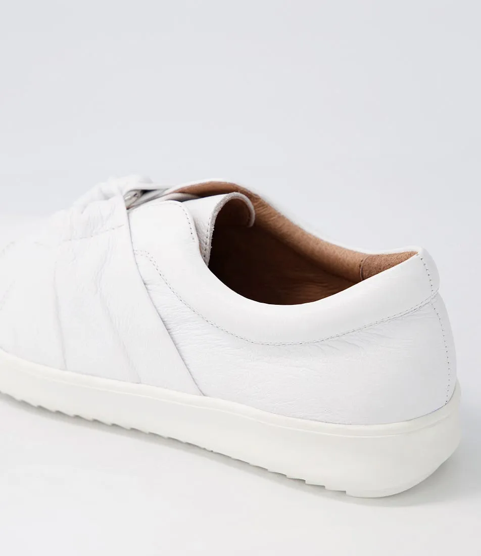 SUPERSOFT Zicci White Leather Sneakers