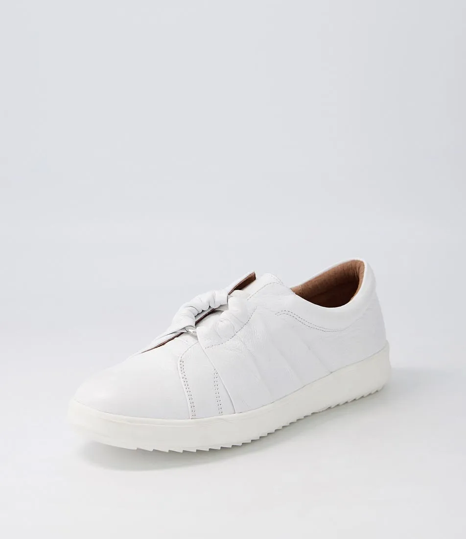 SUPERSOFT Zicci White Leather Sneakers