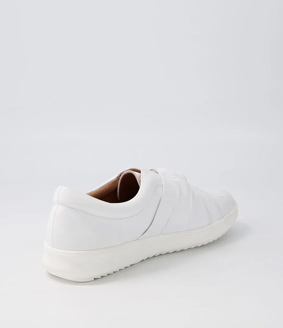 SUPERSOFT Zicci White Leather Sneakers