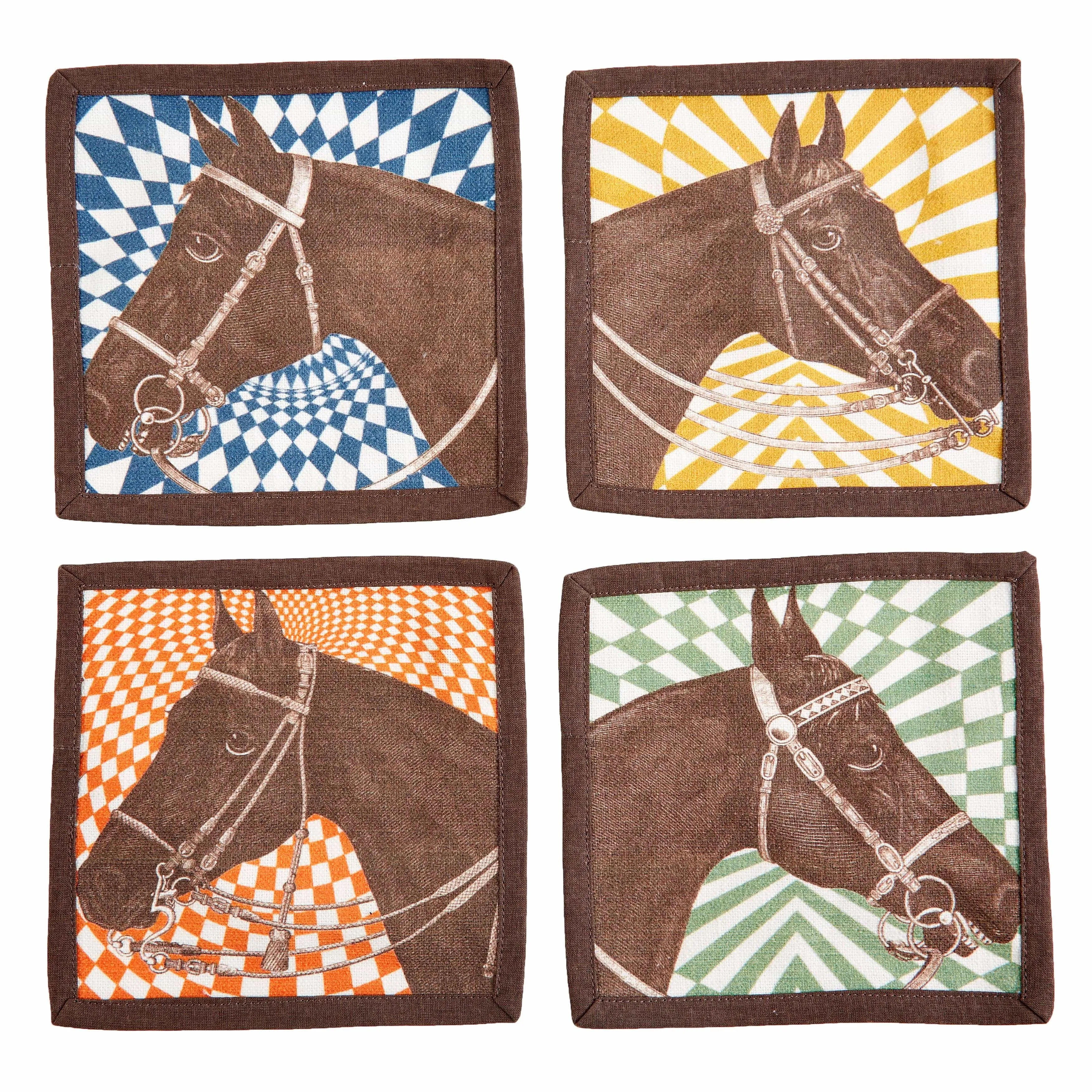 THOMASPAUL - EQUUS OPTIC COCKTAIL NAPKINS SET/4