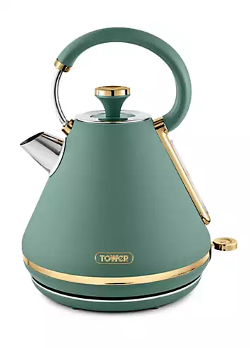 Tower Cavaletto 1.7L Pyramid Kettle 3000W T10044JDE - Jade and Champagne | Kaleidoscope