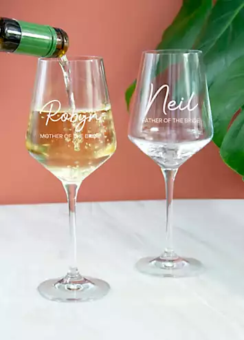 Treat Republic Personalised Wedding Party Wine Glass | Kaleidoscope