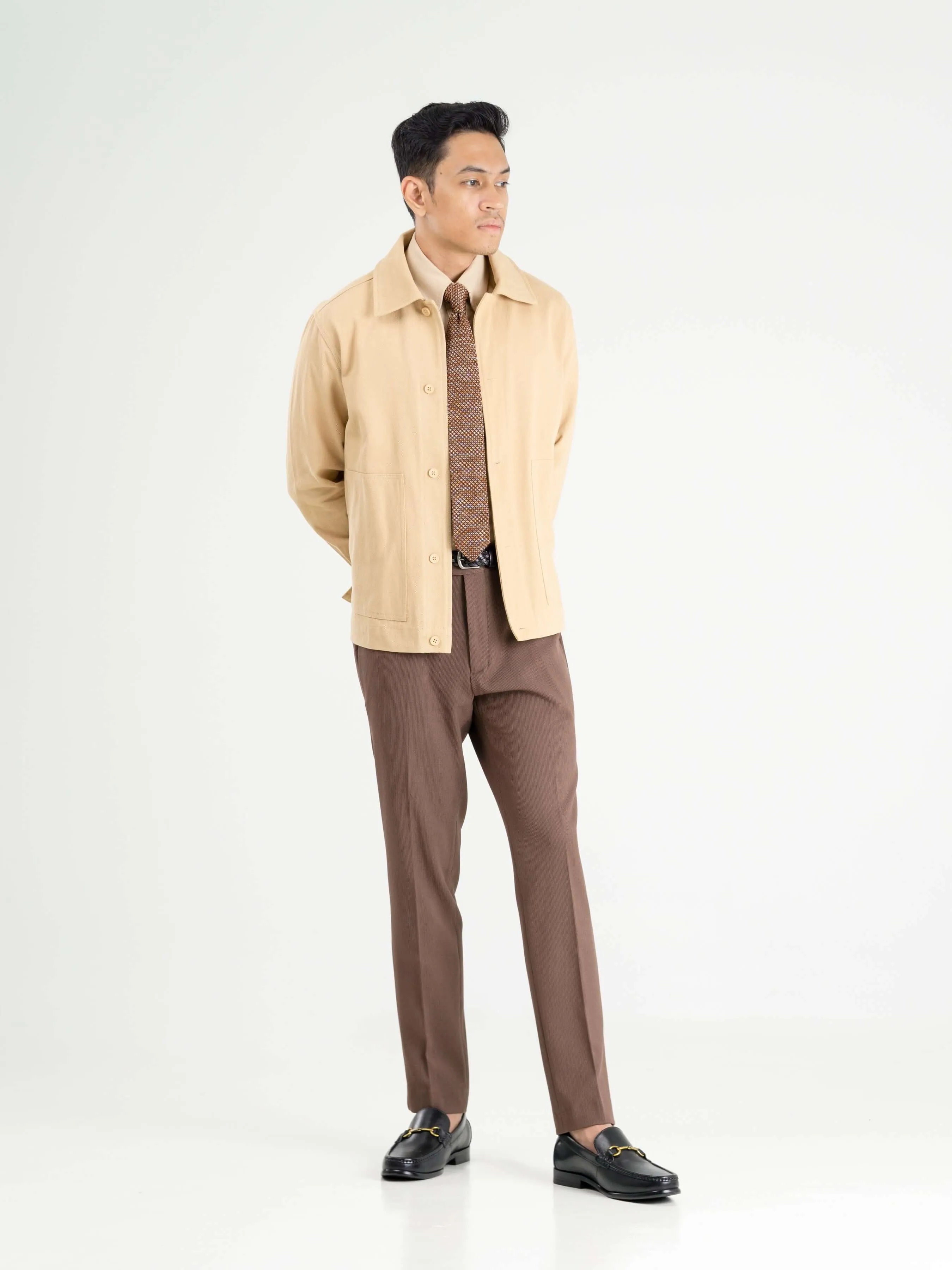 Twill Work Jacket - Beige