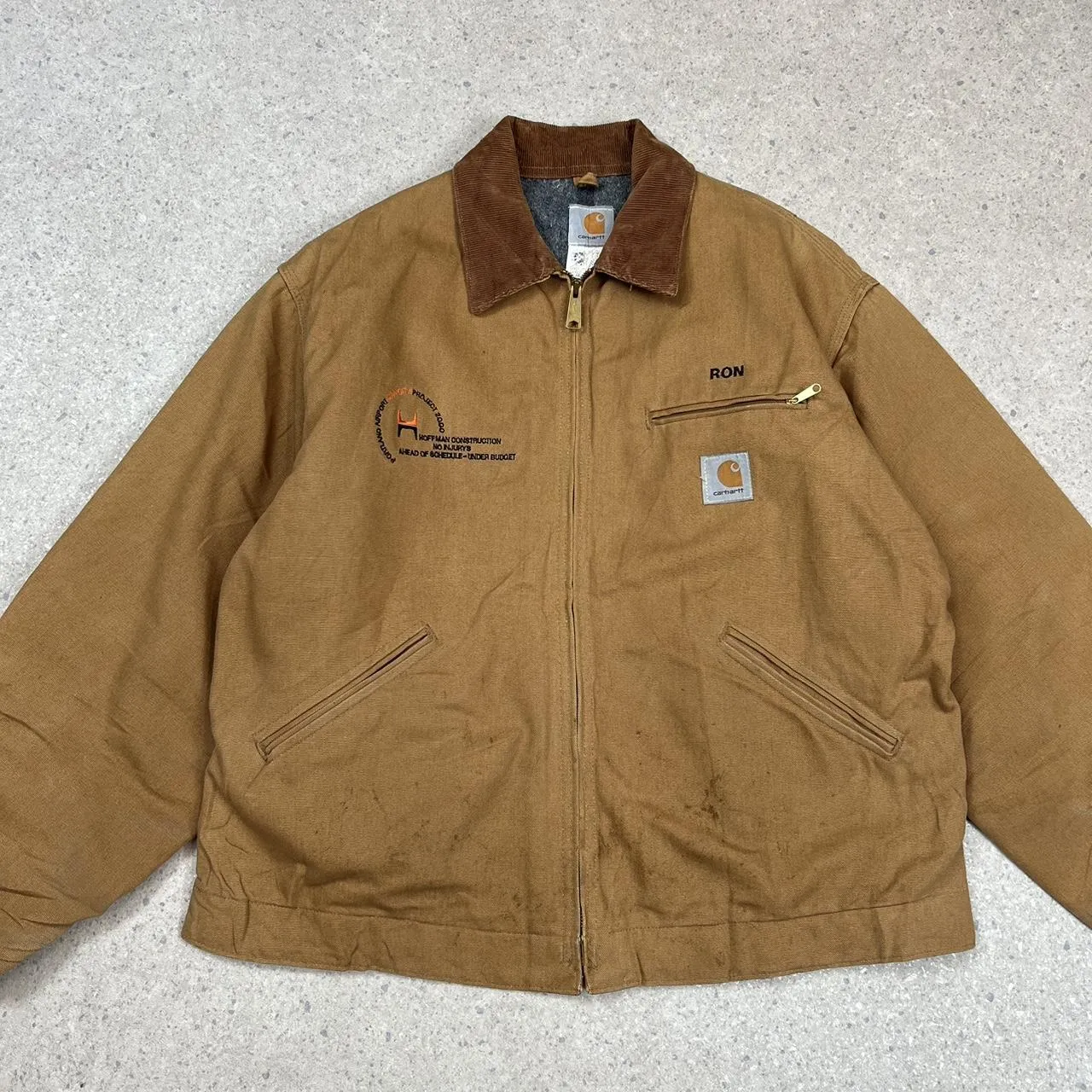 Vintage Carhartt Detroit Jacket XL tan