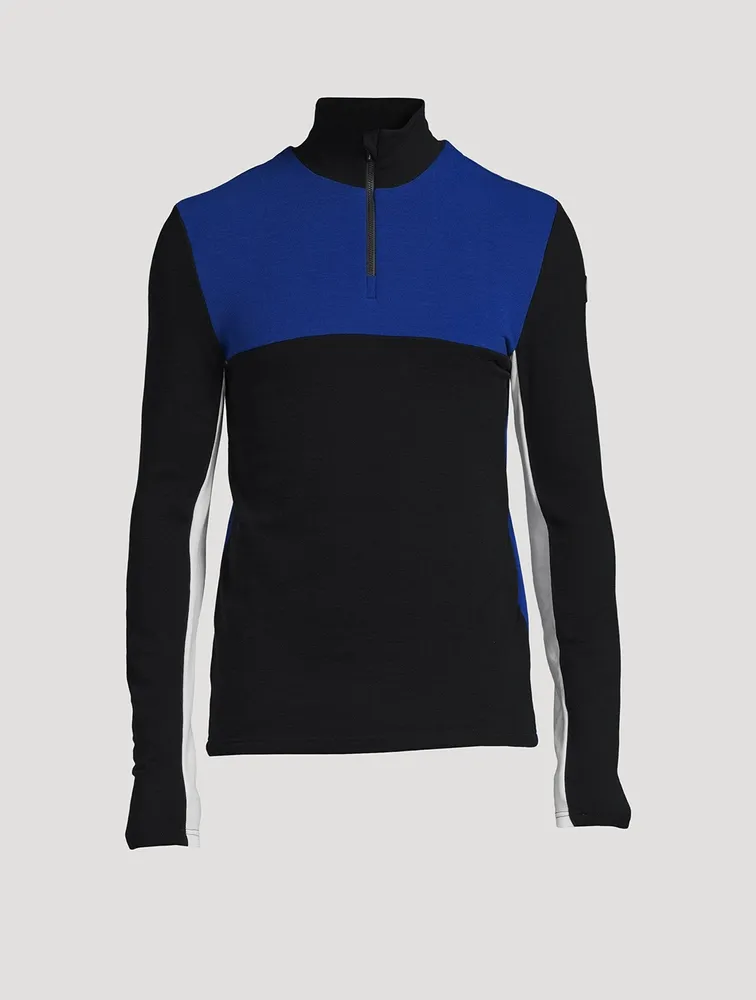 WE NORWEGIANS Tryvann Wool-Blend Zip Pullover