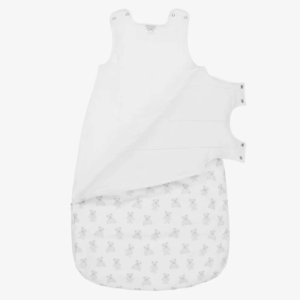 White Beary Plaid Baby Sleeping Bag (68cm)