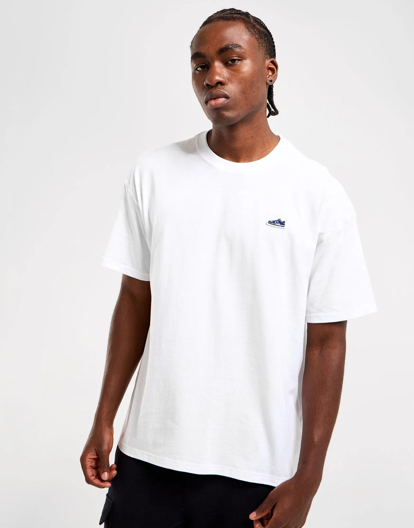 White Nike Dunk Patch T-Shirt - JD Sports 