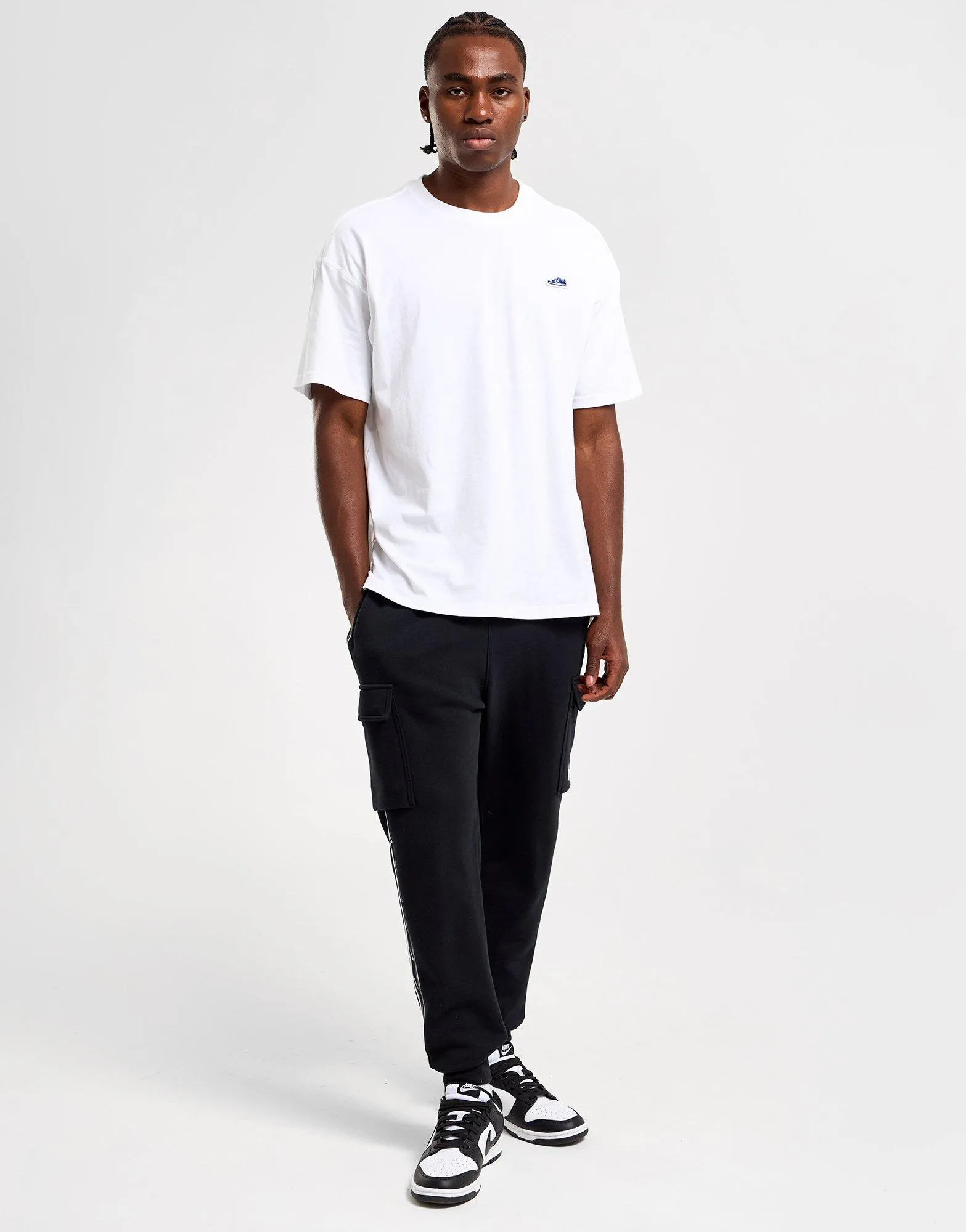 White Nike Dunk Patch T-Shirt - JD Sports 