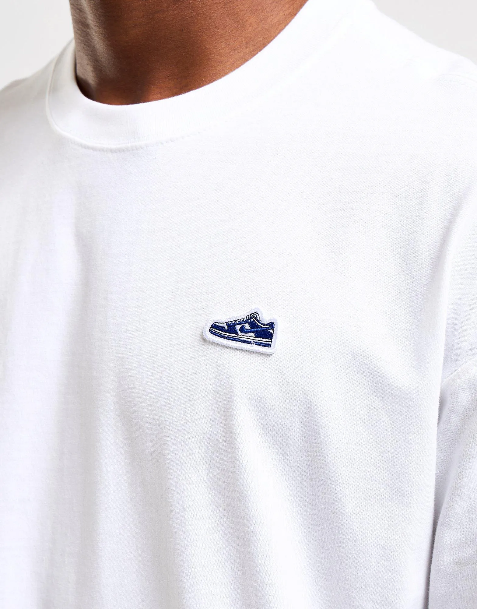 White Nike Dunk Patch T-Shirt - JD Sports 