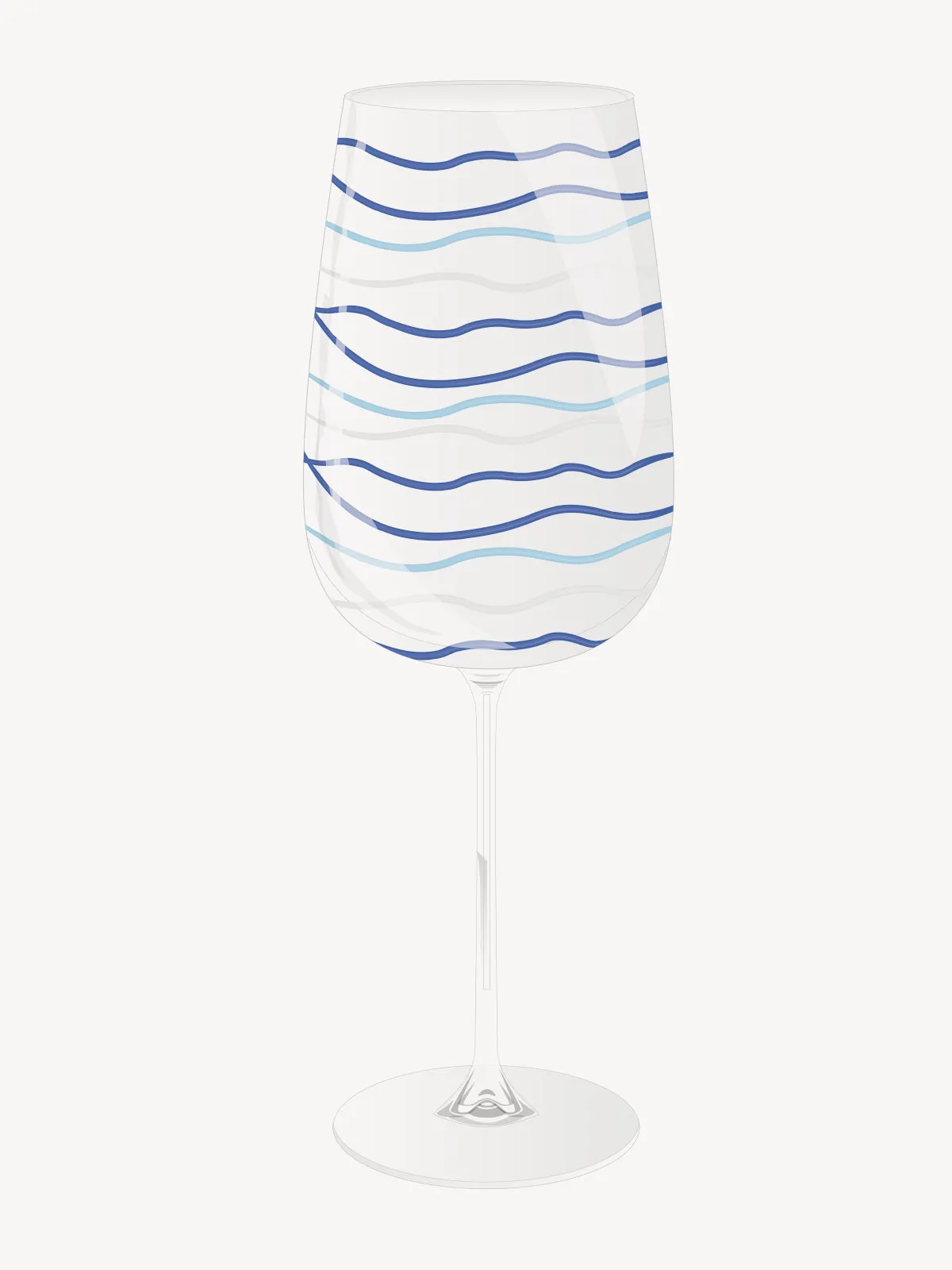 White Wine Glass Wave