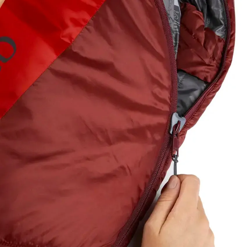 Women's Solar Eco 3 Sleeping Bag - Left Zip - Ascent Red