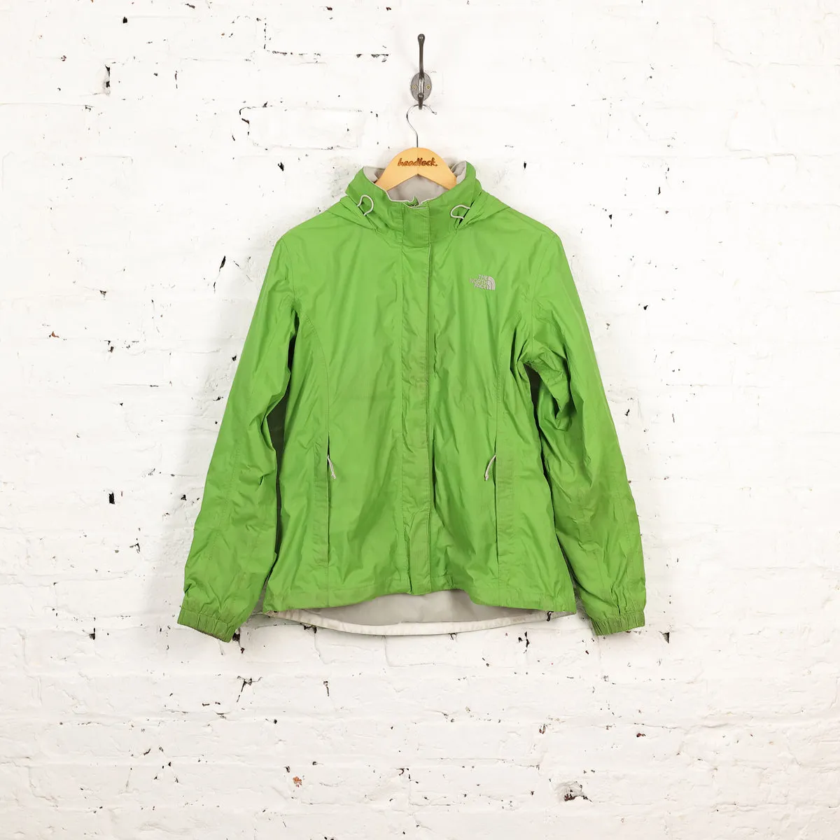 Womens The North Face Hyvent Rain Jacket - Green - Womens L