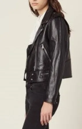 Women's Thora Italian Leather Biker Jacket